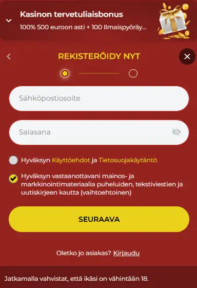 777Vault Rekisteröityminen